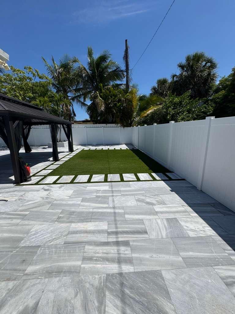 Concrete driveway cleaned by Pressure Wash K in Hollywood, FL