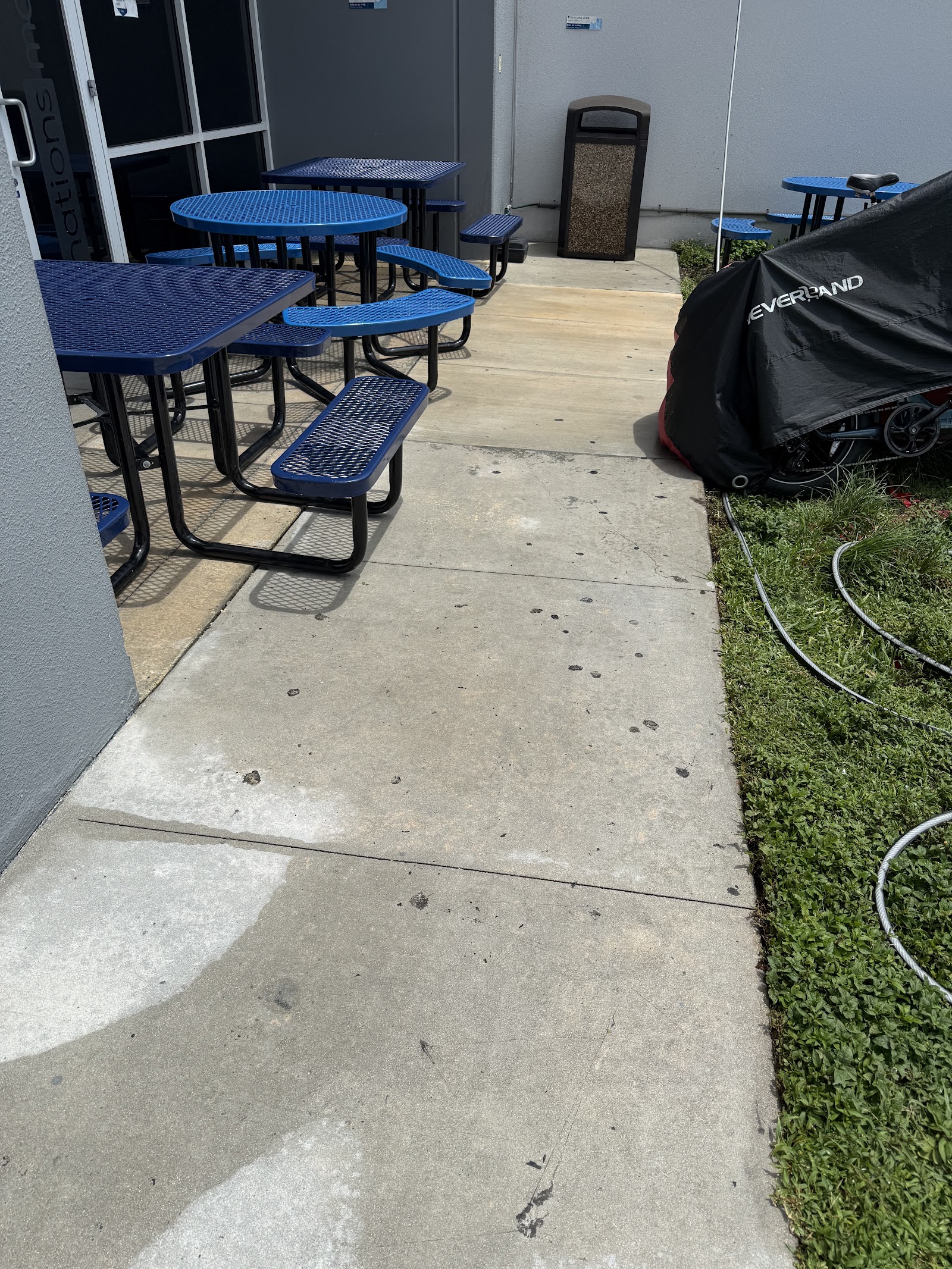 Exterior soft washing work by Pressure Wash K