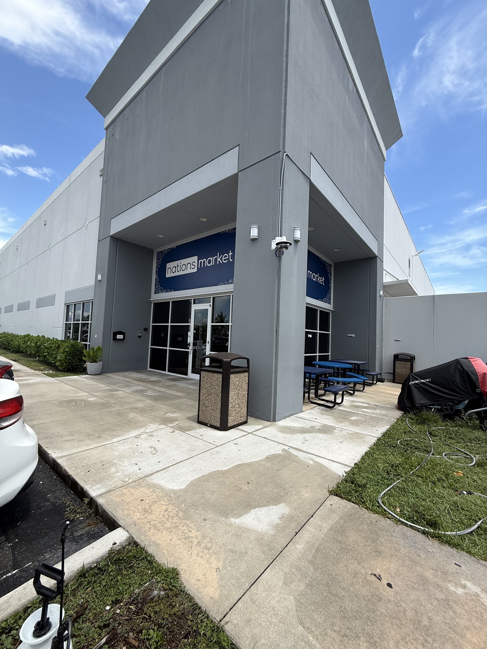 Pressure Wash K equipment set up for a job